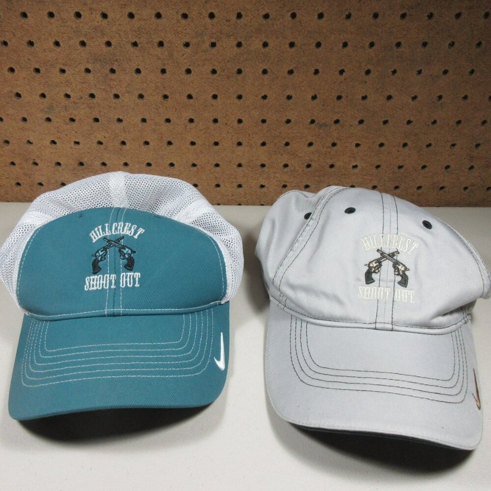 Nike mens ocean an gray HillCrest Shoot Out golf  hat lot L XL (2)